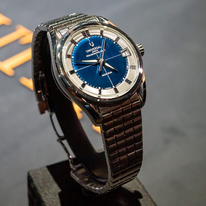 The new Universal Geneve Polerouter Date and Cabriolet