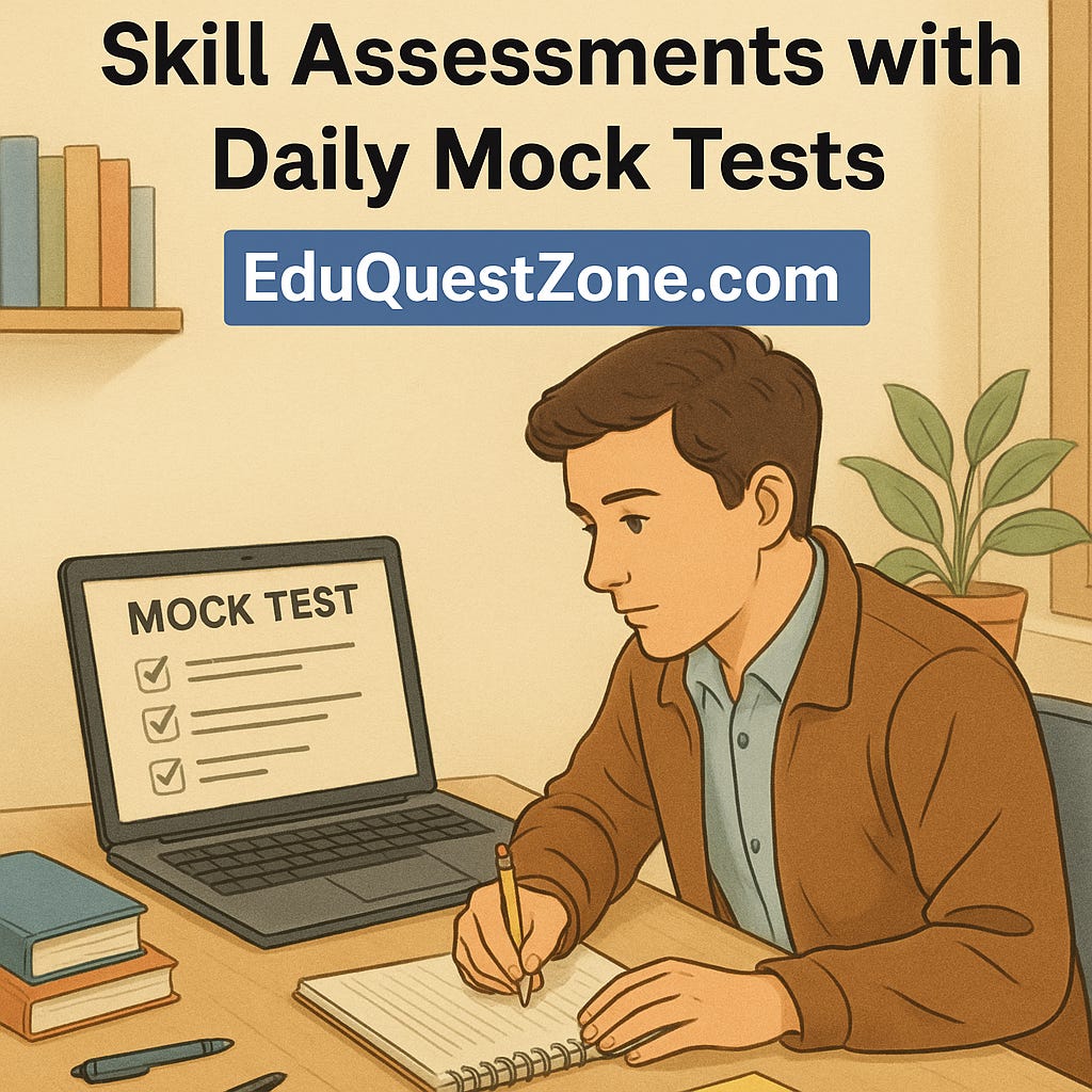 Crack Campus Placements & Skill Assessments with Daily Mock Tests,  your mock zone