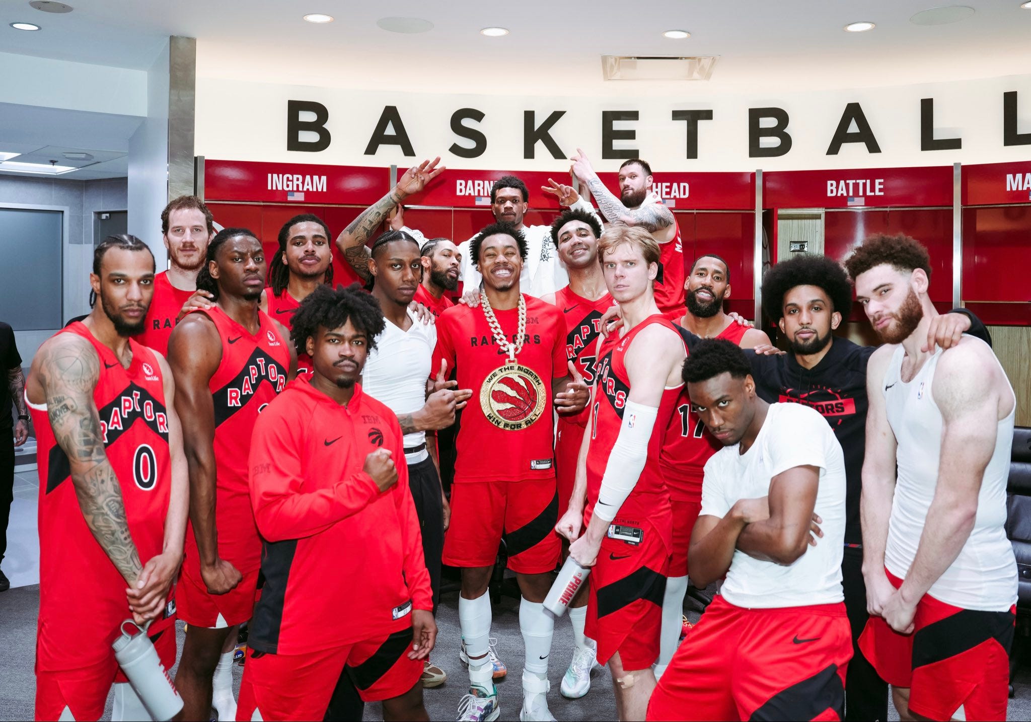First Raptor Team Picture 5 important boxes the Raptors ticked during the regular season