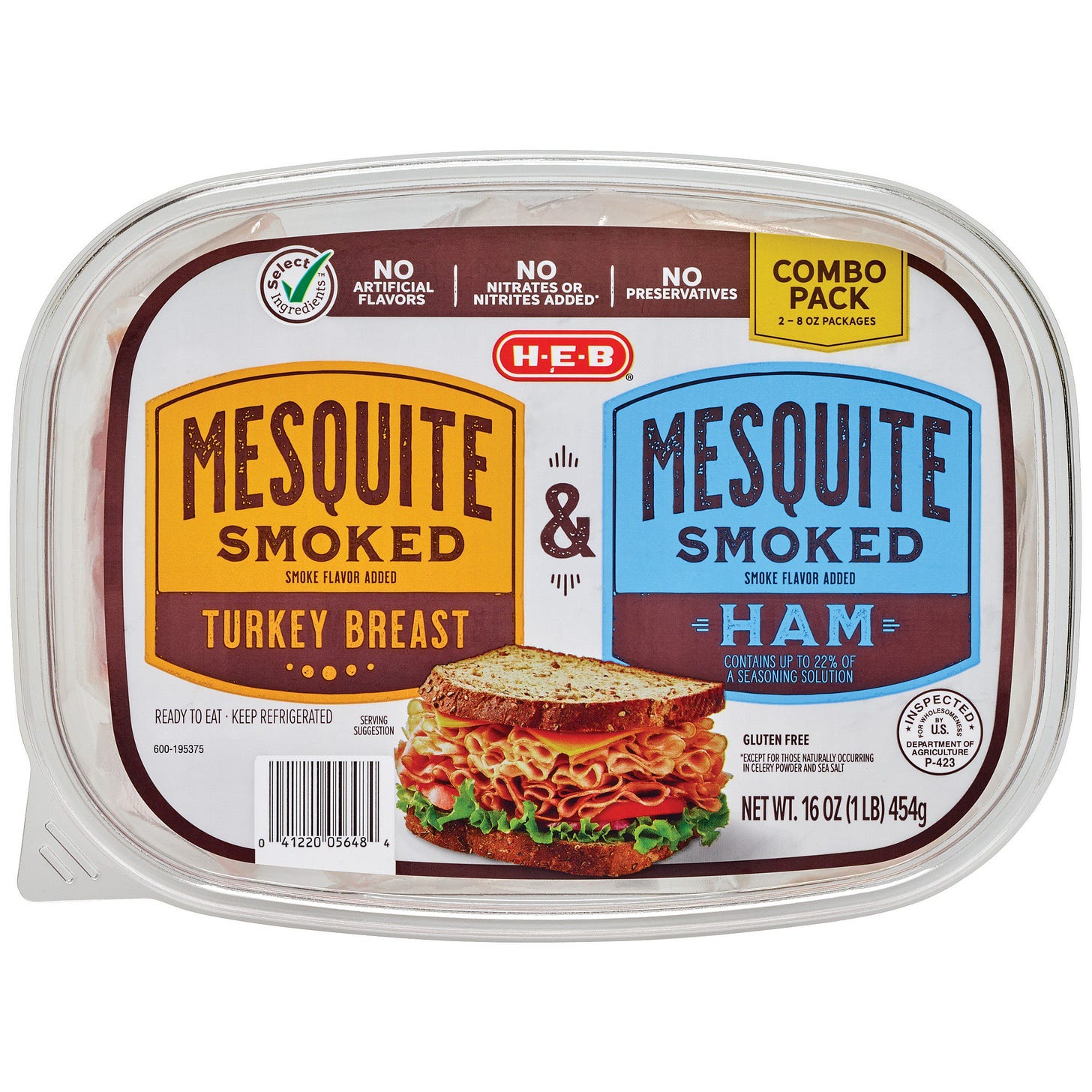 H-E-B Select Ingredients Mesquite Smoked Turkey and Ham - Shop Meat at H-E-B
