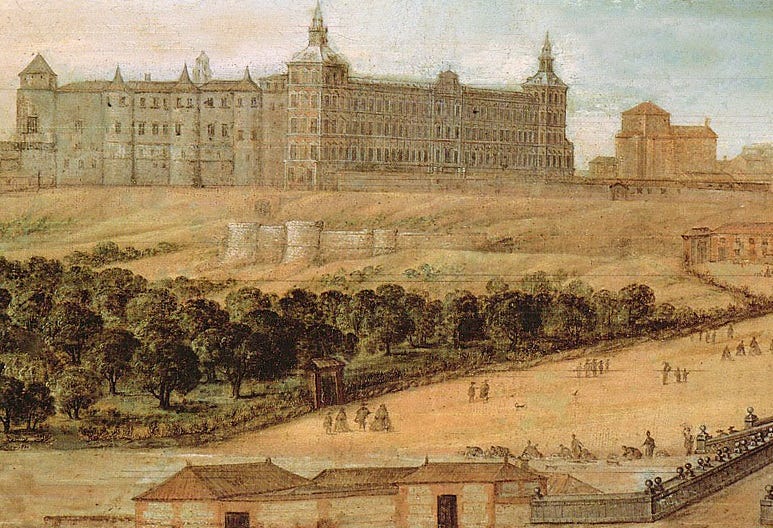 The old Royal Alcazar of Madrid where Velazquez worked as court painter The old Royal Alcazar of Madrid where Velazquez worked as court painter