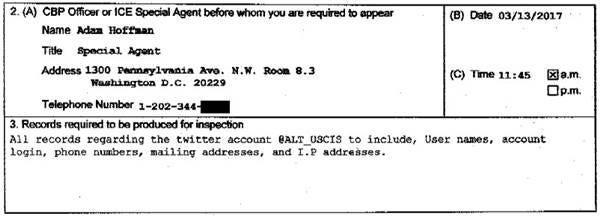 government summons for twitter account government summons for twitter account