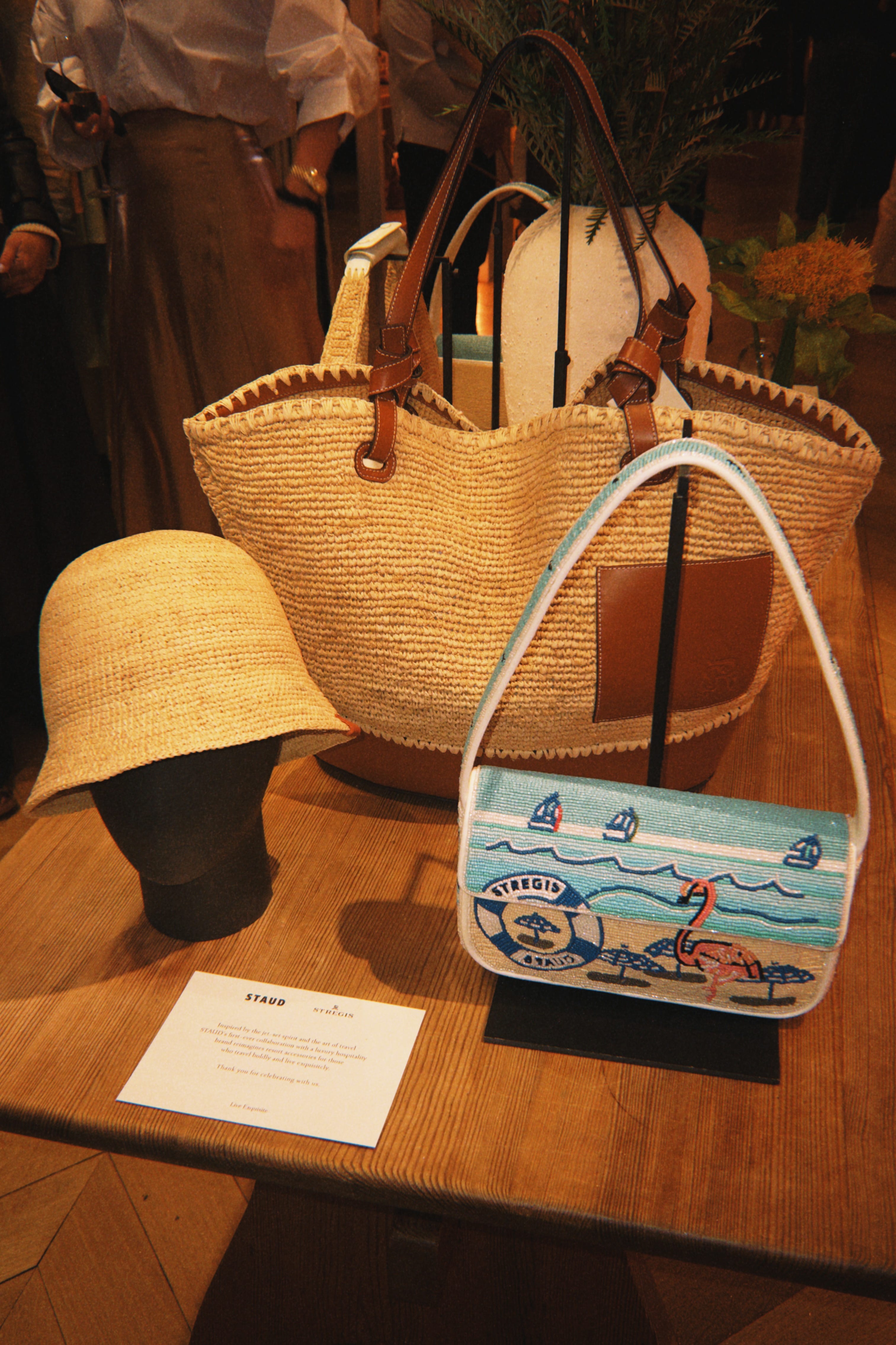 St. Regis x STAUD Woven Straw Bucket Hat, Natural Beige - Limited Edition NWT St. Regis x STAUD: Exclusive Capsule Collection Launch main image 3