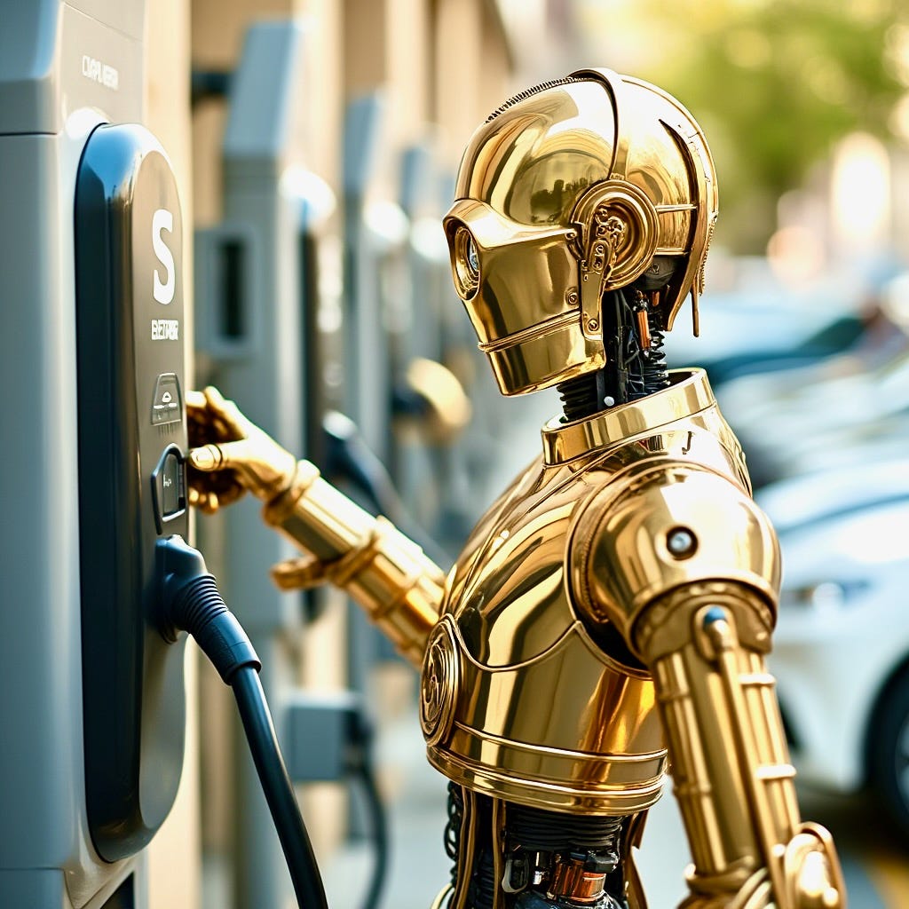 A robot using a parking meter

Description automatically generated