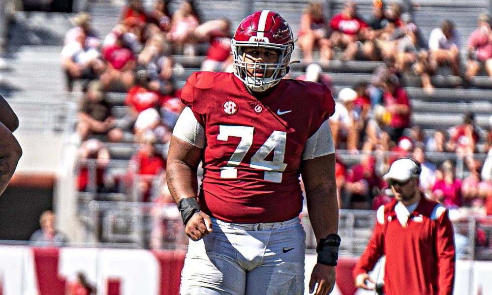 JC Latham excited about OL Kadyn Proctor's potential as a starter JC Latham excited about OL Kadyn Proctor's potential as a starter