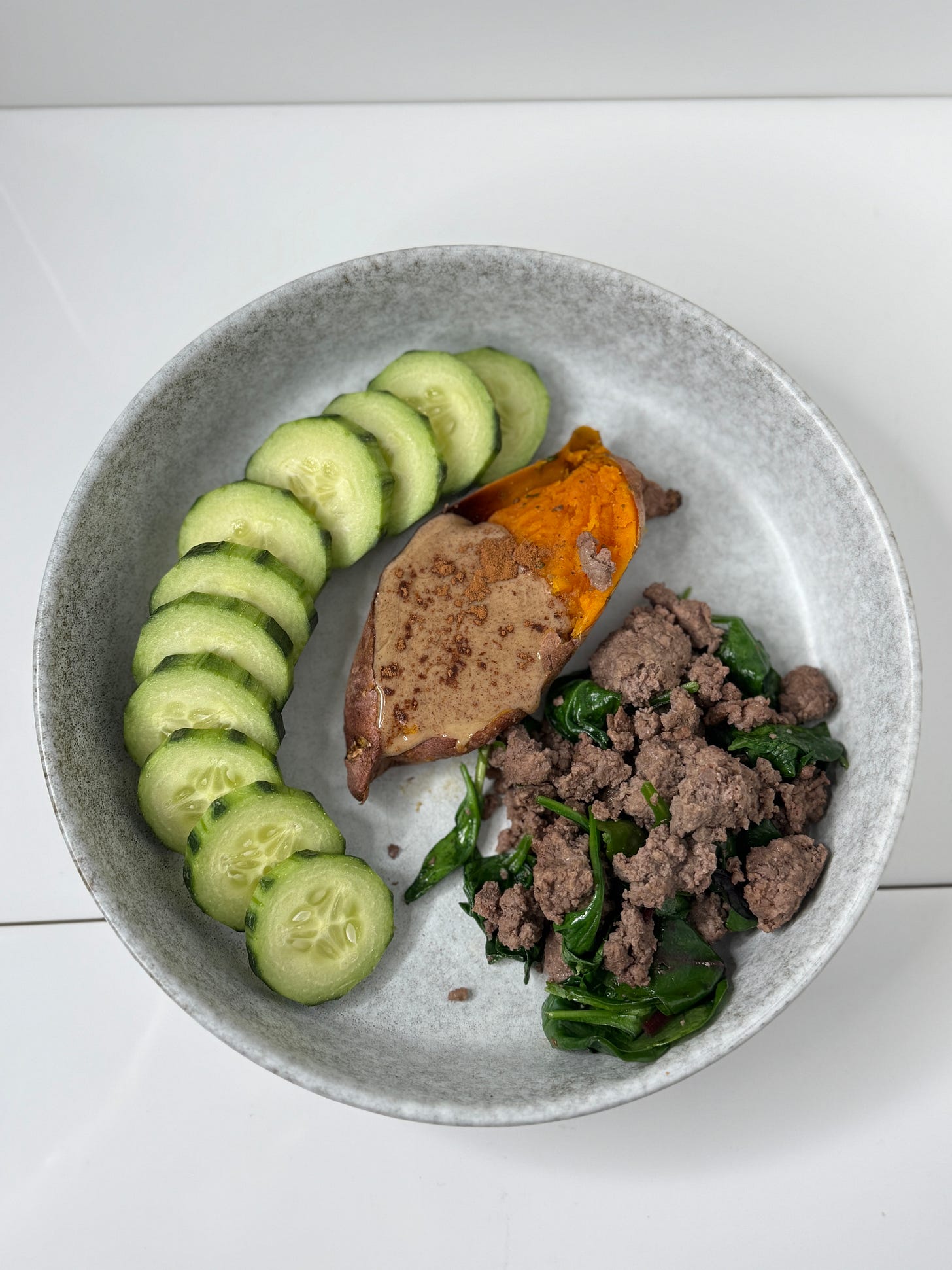 Breakfast sweet potato boats