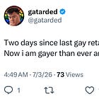 So we're just calling things gay and r*tarded now?