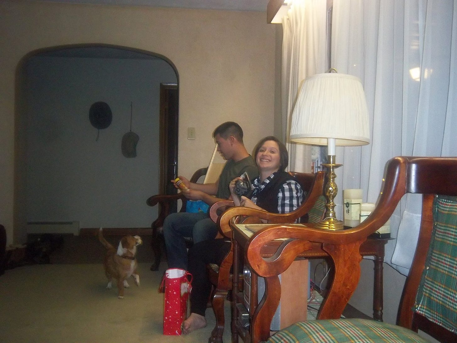 Justin's first Christmas in West Virginia (I think it was actually Thanksgiving though).