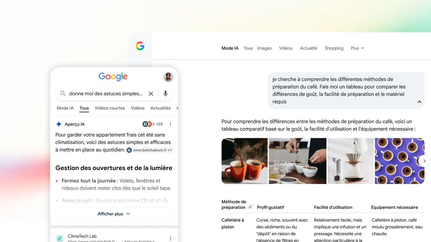 Google France active enfin les Aperçus IA et le Mode IA Google France active enfin les Aperçus IA et le Mode IA