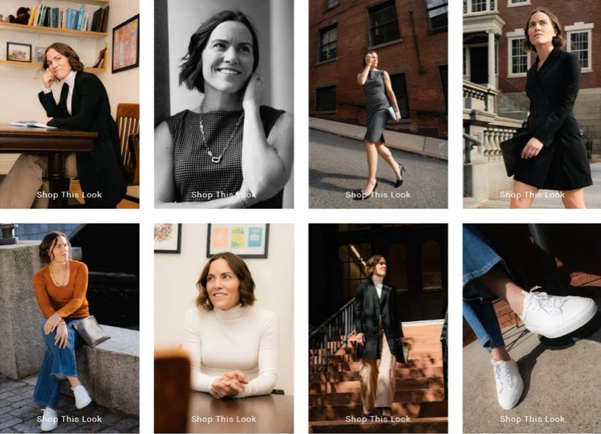 Emily Oster poses for an M.M La Fleur fashion line Emily Oster poses for an M.M La Fleur fashion line