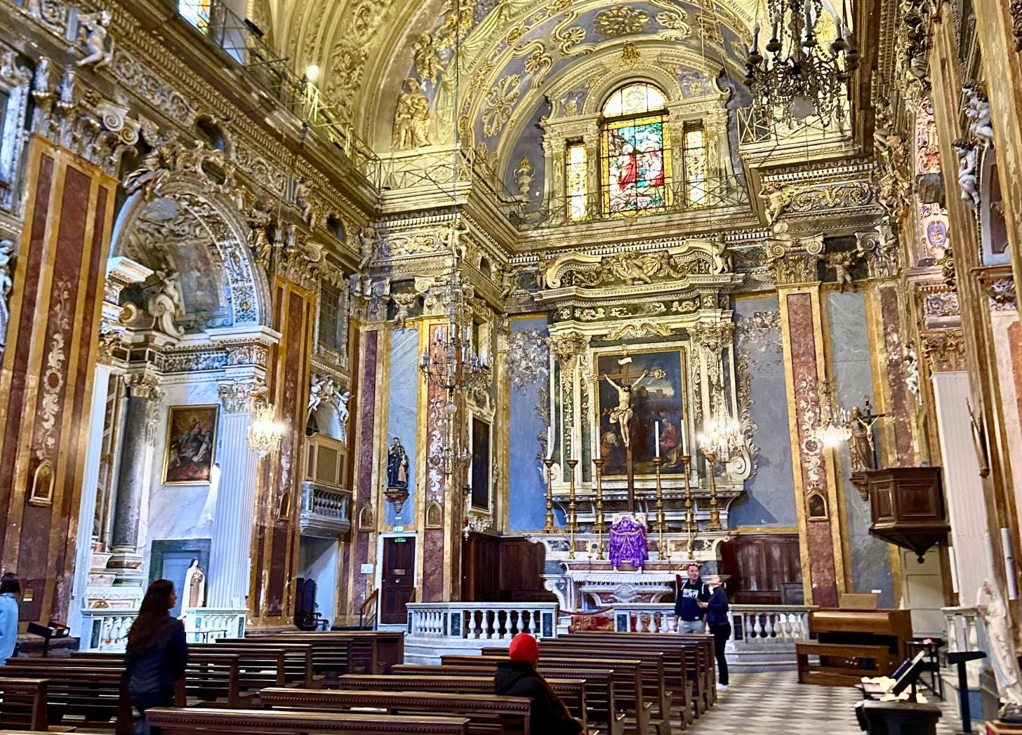 Église Saint-Jacques-le-Majeur de Nice interior main alter