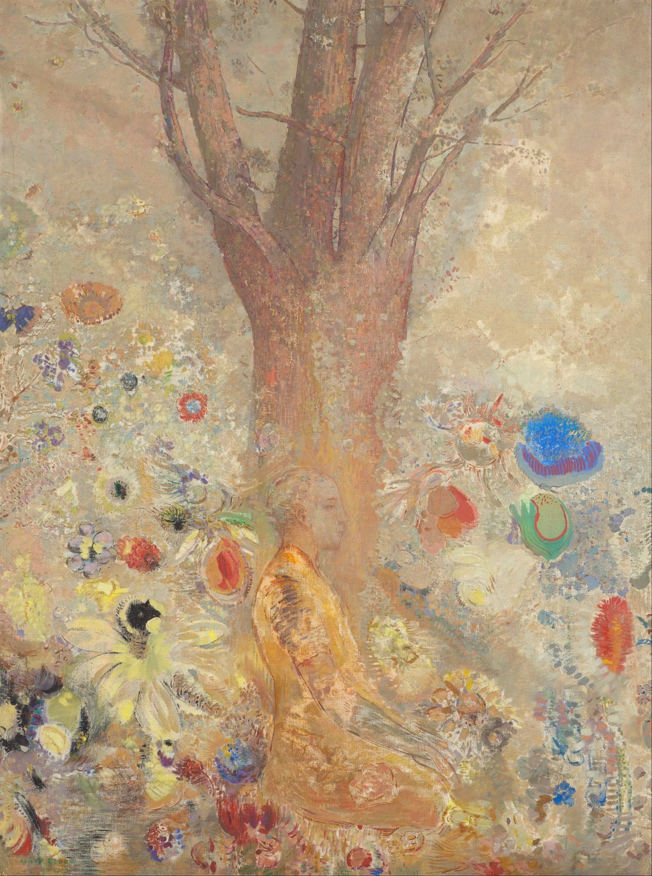 Odilon Redon — Le Bouddha (1904)