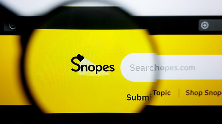 snopes fact check gets failing grade