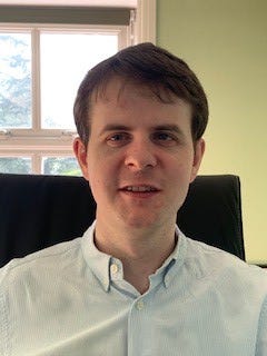 Callum is a white man with brown hair