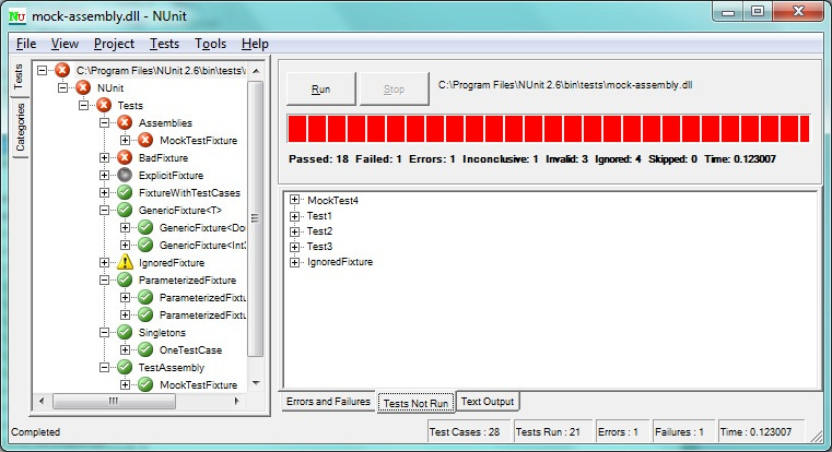 NUnit - Nunit-gui