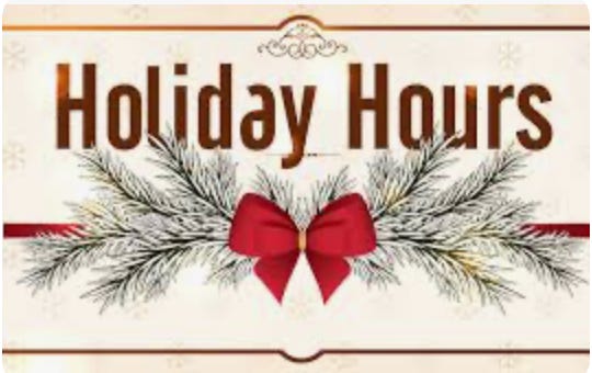 Manatee County Holiday Schedule Change
