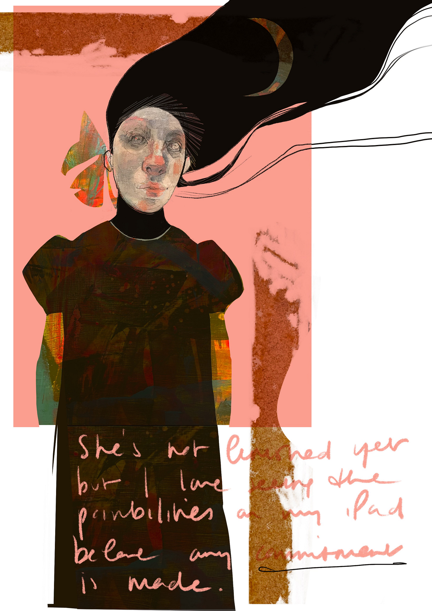 She's not finished yet but I love seeing the possibilities on my iPad before a commitment is made.