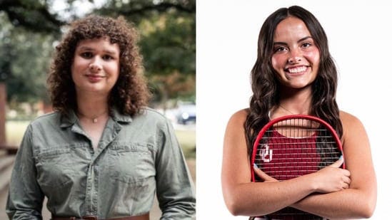 Mel Curth (L), an instructor at the University of Oklahoma, gave zero out of 25 in an essay where student, Samantha Fulnecky (R), had relied on the Bible to make her arguments in a psychology course.
