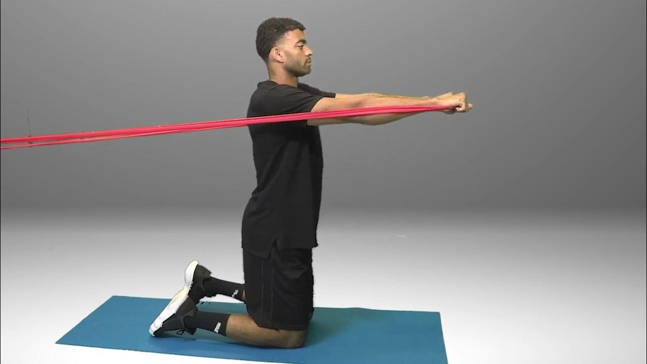 Tall Kneeling Chest Press with Resistance - HomeCEU - YouTube