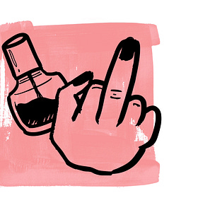 Pink nails & awkward conversations