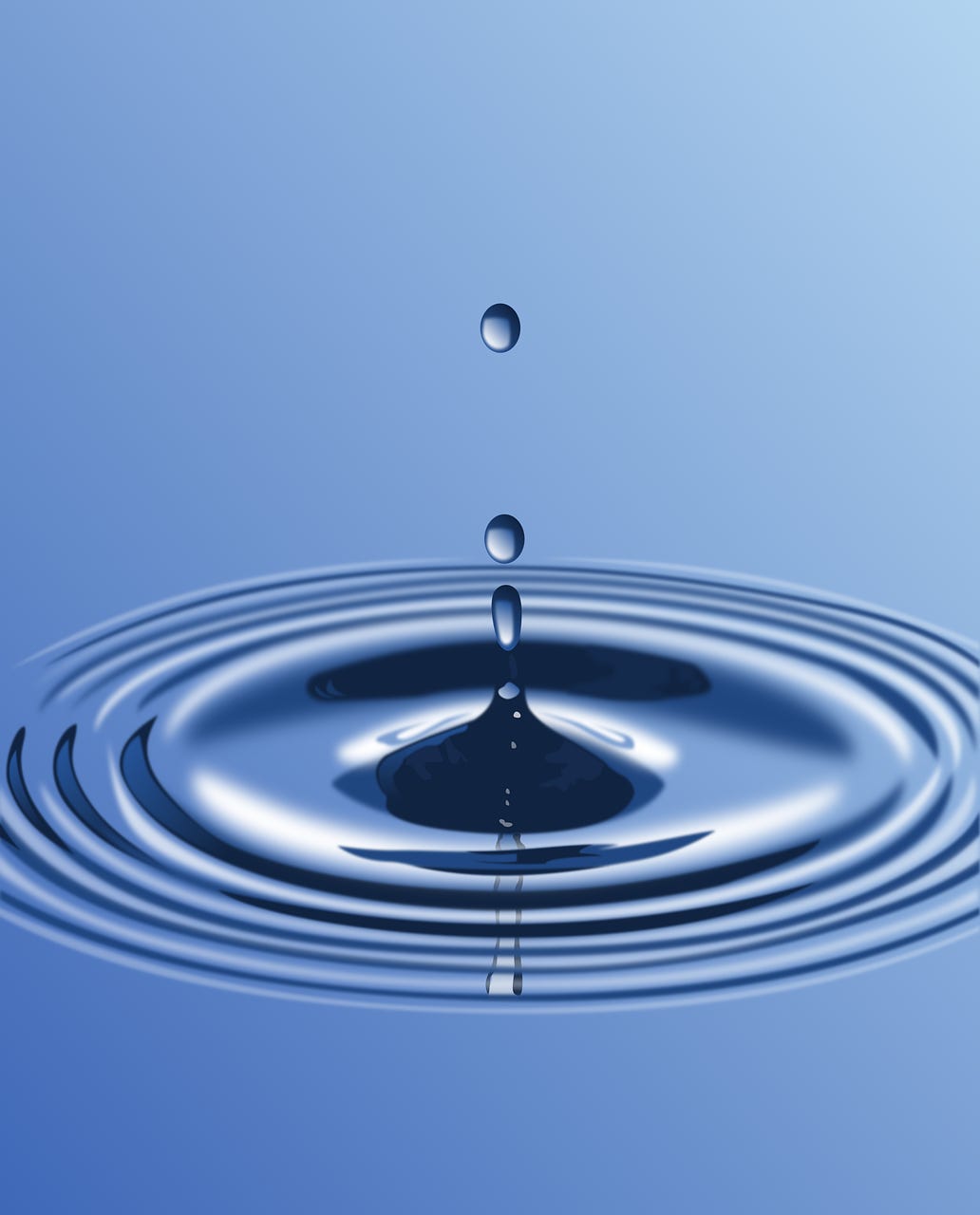 Free water drop water ripples vector