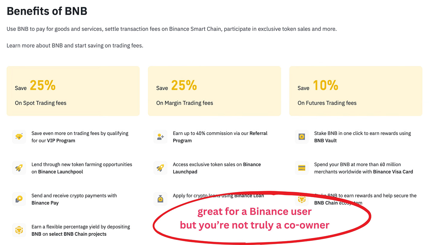 Binance BNB benefits
