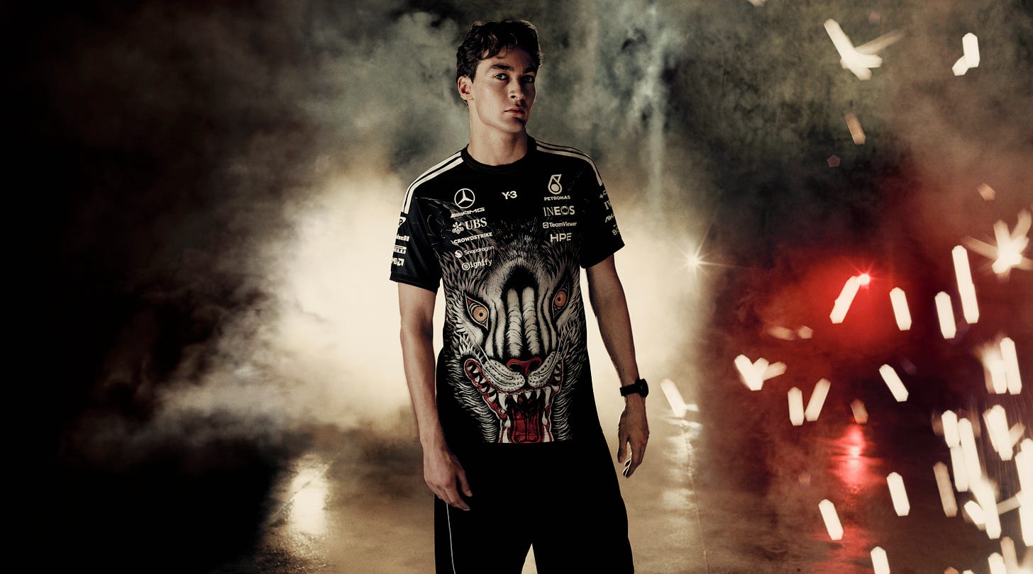 Y-3 x Mercedes in the George + Kimi Era - by Esses Magazine