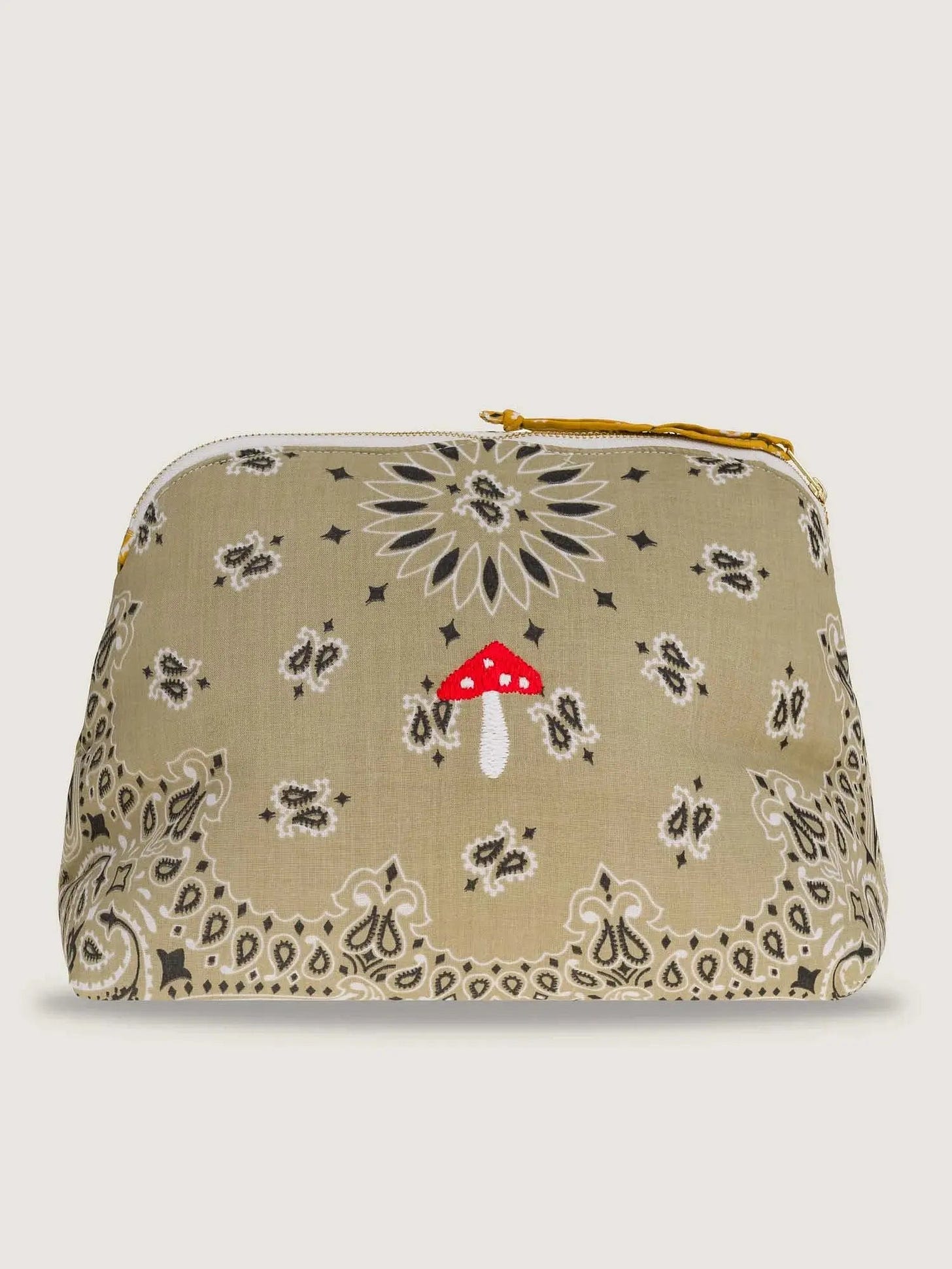 Toiletry Bag - MUSHROOM - Beige / Mustard