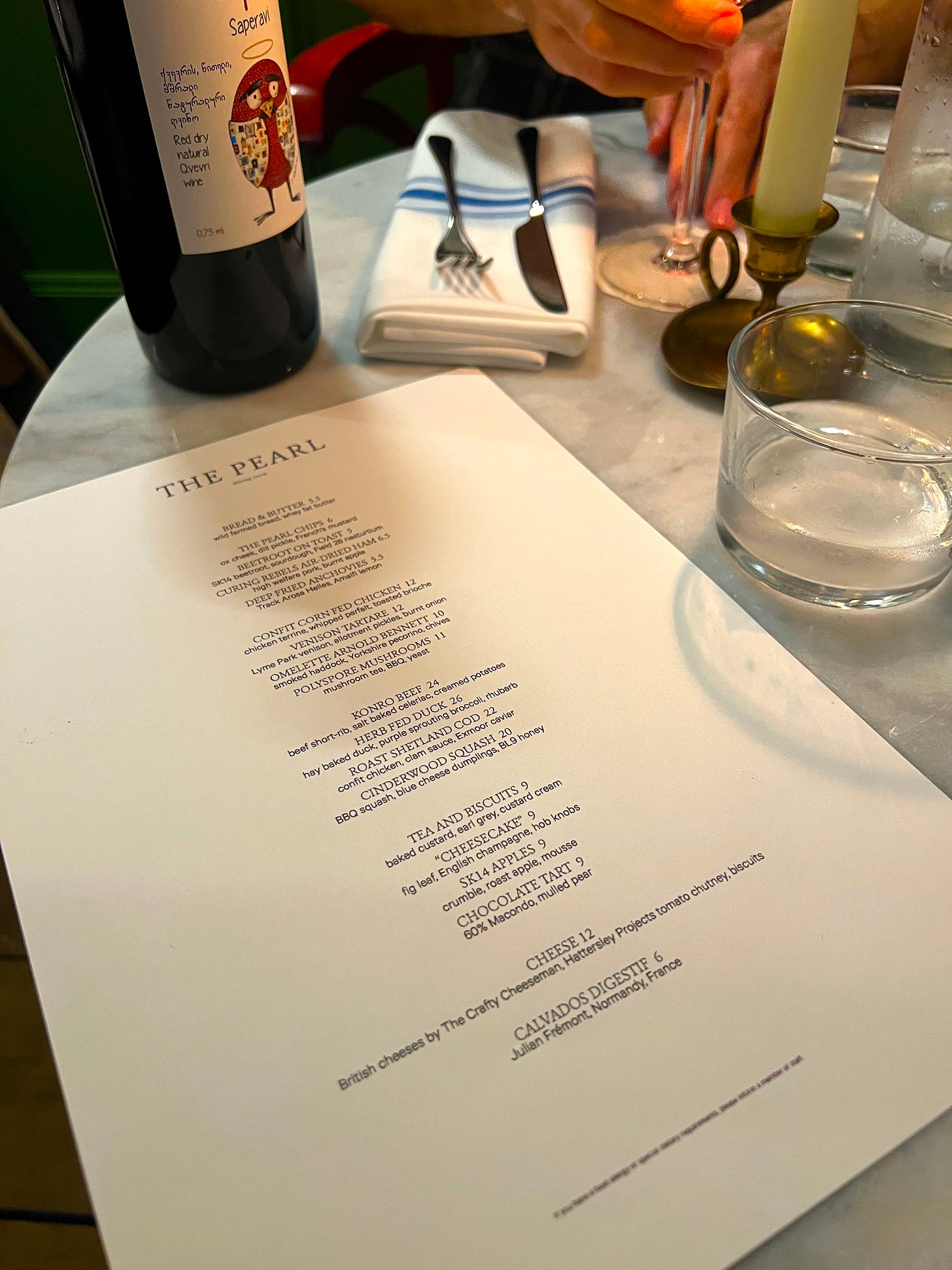 the pearl prestwich manchester menu