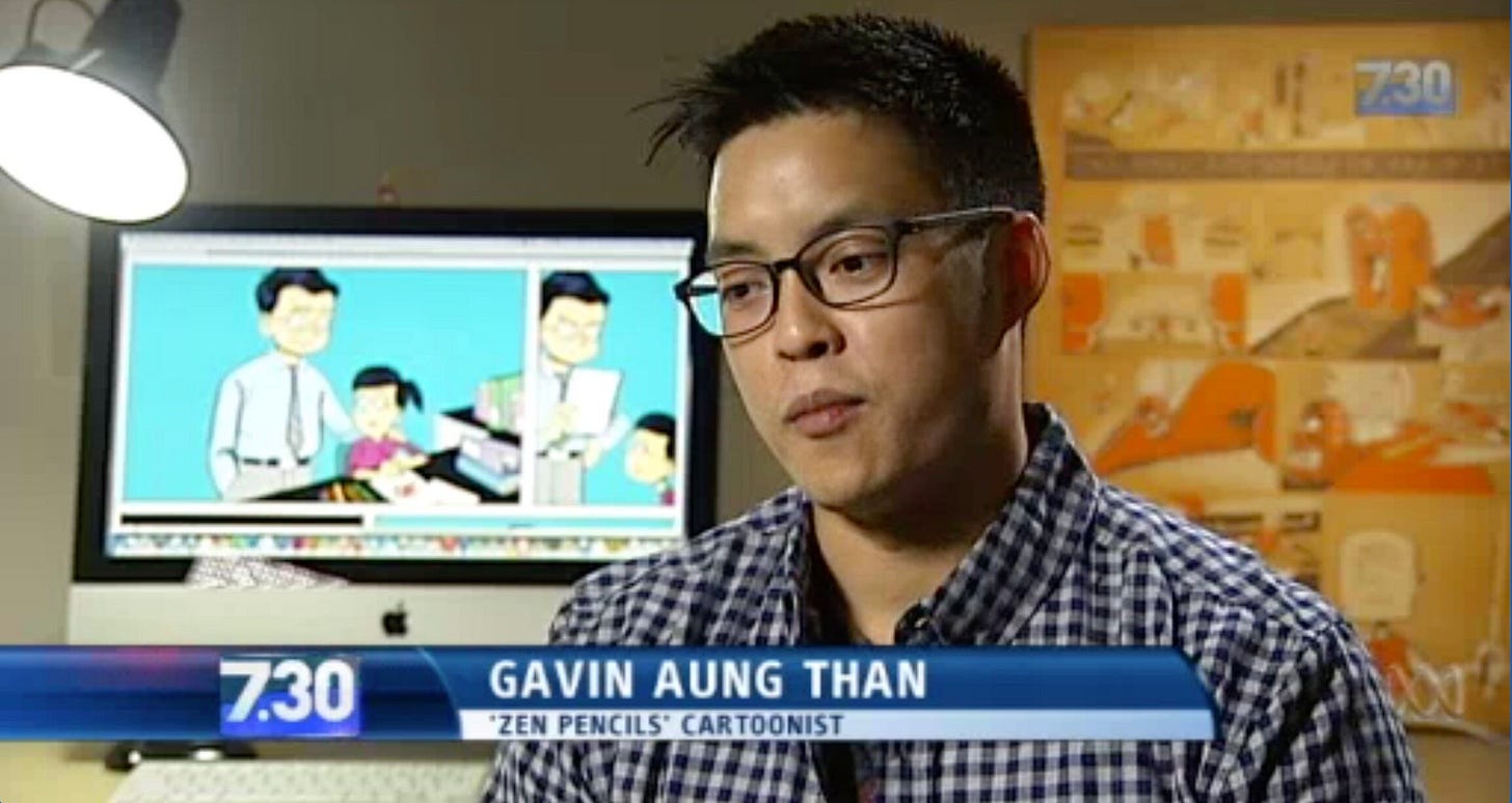Click to view TV interview of Gavin’s journey
