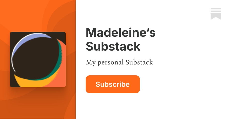 Substack Subscribe Button Madeleine’s Substack | Substack