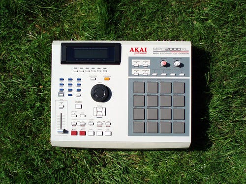 Akai on the grass