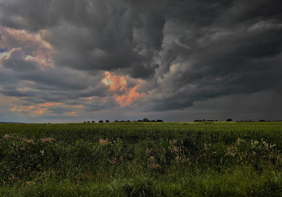 Storm, Clouds, Landscape, Panoramic, Nature, Sky