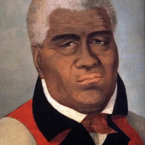 Contemporary portrait of King Kamehameha I, Queen Lili'uokalani's monarchical forebear. Contemporary portrait of King Kamehameha I, Queen Lili'uokalani's monarchical forebear.