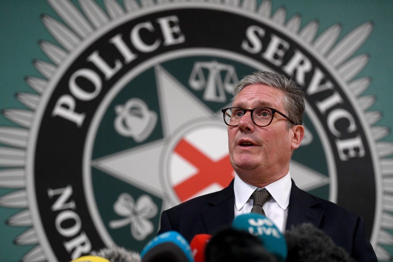 U.K. Prime Minister Keir Starmer in Belfast on Aug. 19, 2024. U.K. Prime Minister Keir Starmer in Belfast on Aug. 19, 2024.