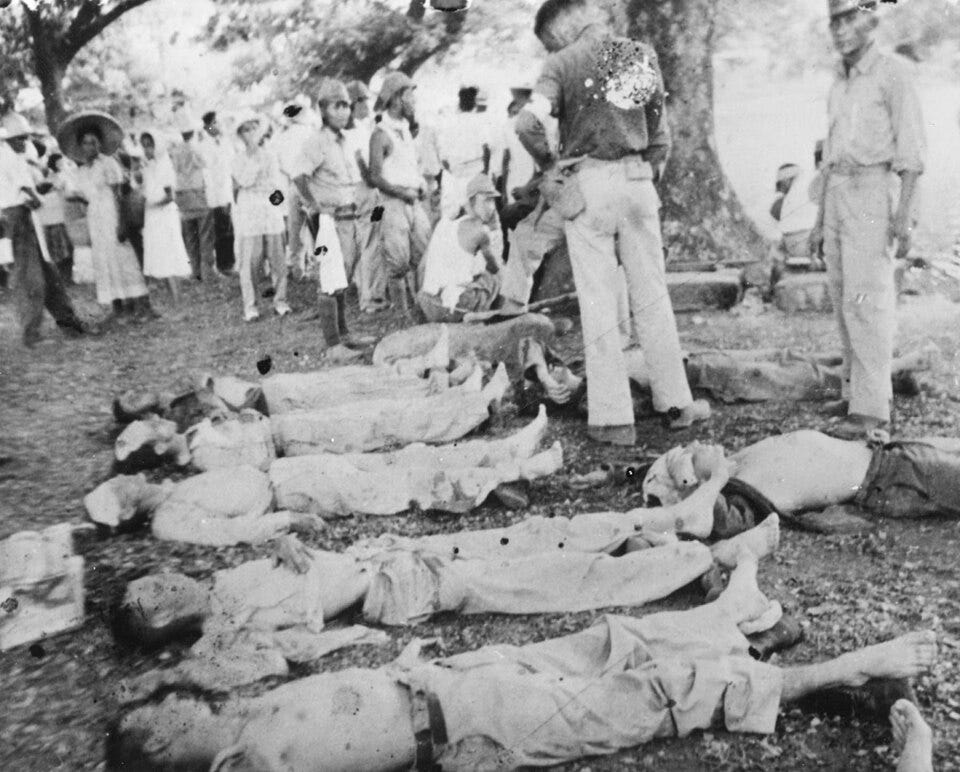 File:March of Death from Bataan to the prison camp - Dead soldiers.jpg