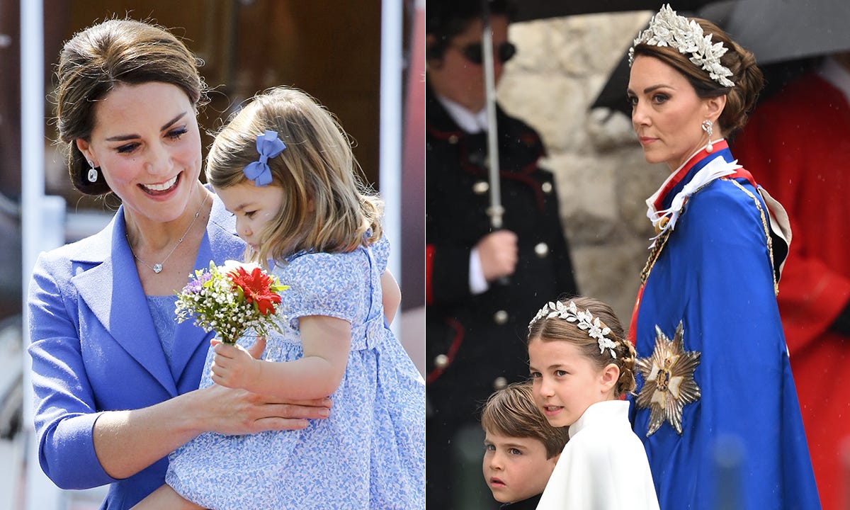 kate middleton twinning with her daughter princess charlotte
