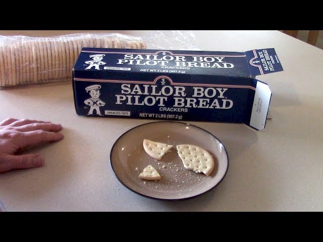 Sailor Boy Pilot Bread Taste Test & Review - YouTube