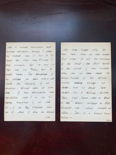 Ebenezer's January 12, 1891 letter written in tight cursive. 