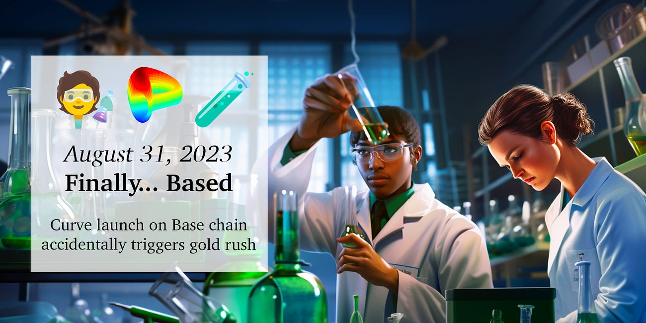 August 31, 2023: Finally... Based 🧪🧑‍🔬