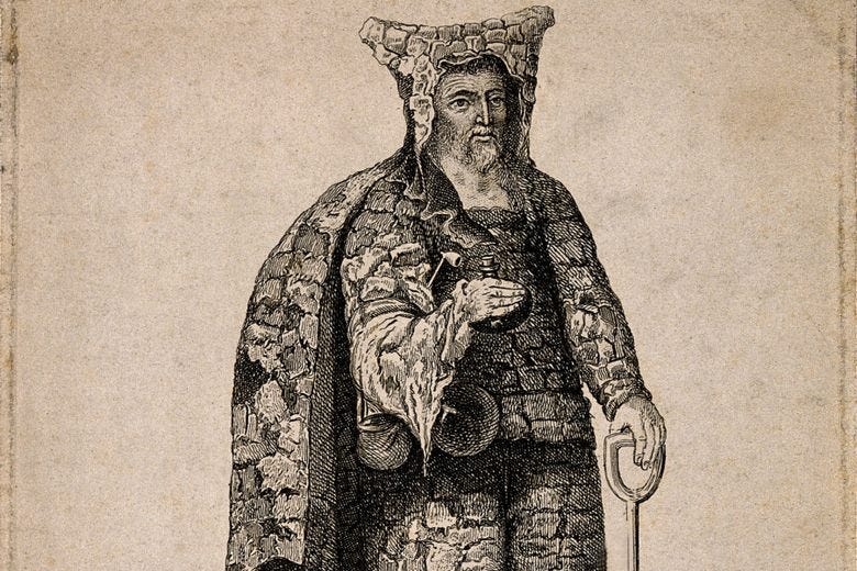 Before the Garden Gnome, the Ornamental Hermit: A Real Person Paid to Dress  like a Druid - Atlas Obscura