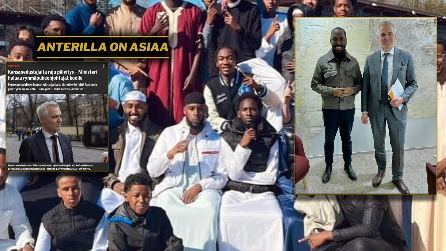 Radikaalin Myyrmäen katujengien terrorismiin kytköksissä olevan moskeijan salafistinen imaami hybridivaikuttaa Suomen opetusministeriä. Radikaalin Myyrmäen katujengien terrorismiin kytköksissä olevan moskeijan salafistinen imaami hybridivaikuttaa Suomen opetusministeriä.