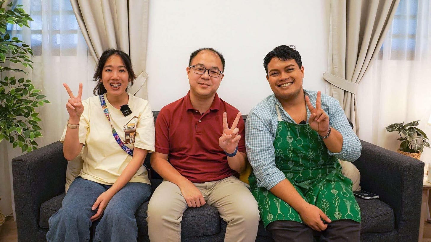 smiling for the camera