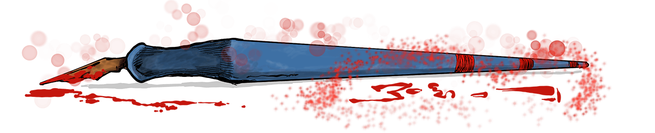 Bloody pen