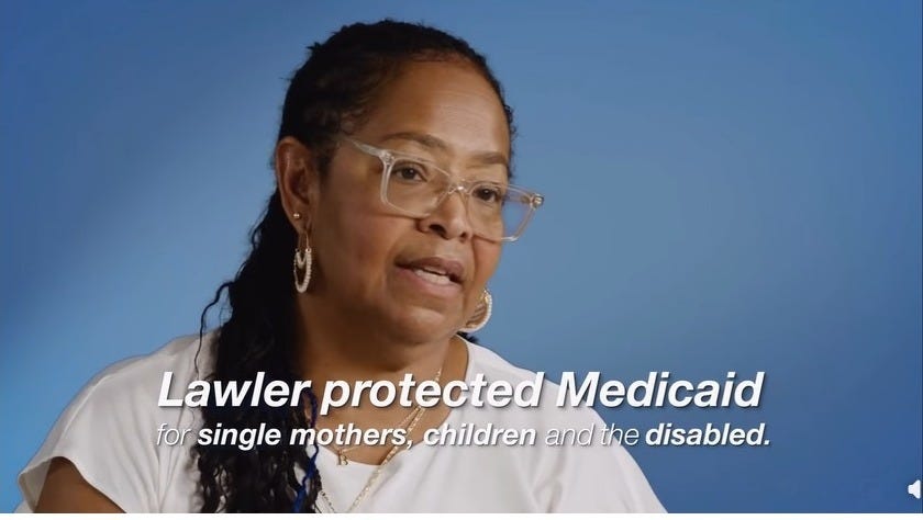 Democrats howl over Lawler health-care ad that proclaims: ‘He has saved us from the cuts and you still have your insurance intact. You don’t have any cuts at all.’