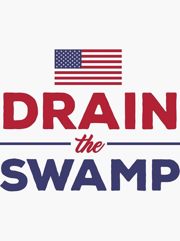 May be an image of text that says 'DRAIN the SWAMP'