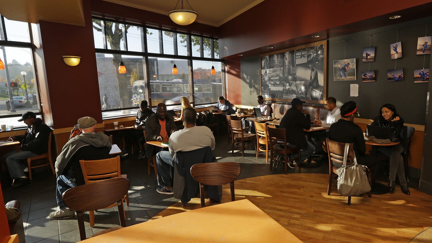Not Everyone Feels Welcome Camping Out In 'Third Spaces' Like Starbucks | KERA News Not Everyone Feels Welcome Camping Out In 'Third Spaces' Like Starbucks | KERA News