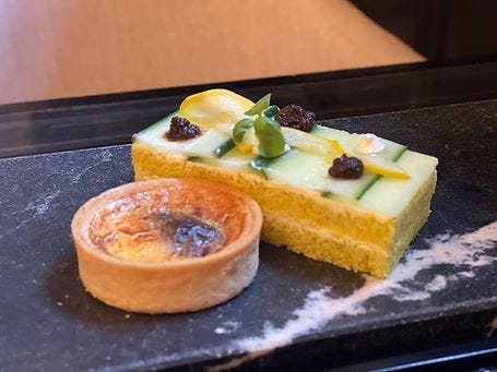 Two afternoon tea sandwiches