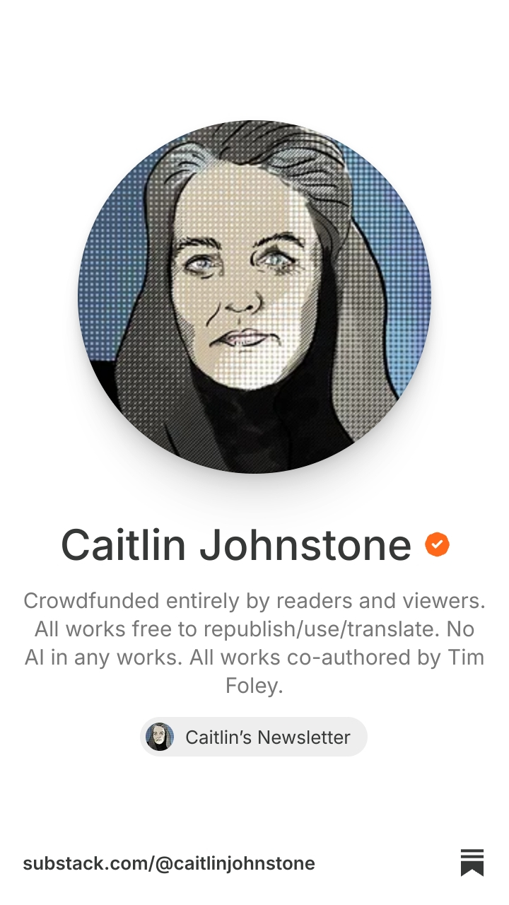 Caitlin Johnstone | Substack