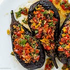 Imam Bayildi (Stuffed Eggplant)